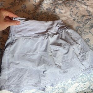 LULULEMON high rise size 0 light bluish purple mini skirt length 2.5